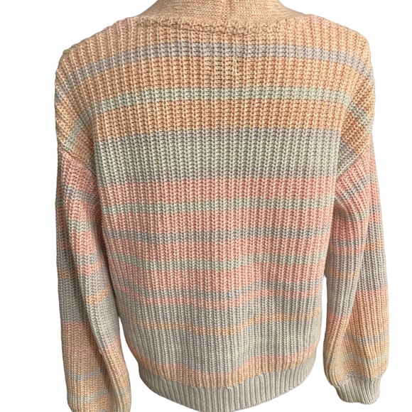 Gap button-down cardigan sweater in pastel colors - Picture 3 of 9